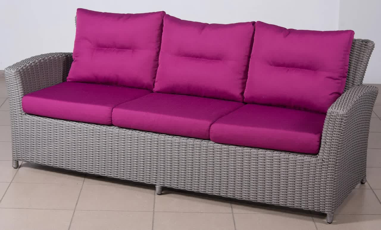 Диваны Плетеный диван 3-х местный "Сан-Марино" Терраса Люкс