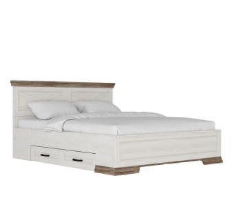 Двуспальные кровати Кровать "Марсель" BLACK RED WHITE
