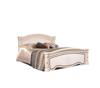 Двуспальные кровати Кровать "Карина-3" 2 спинки шелкография Ярцево