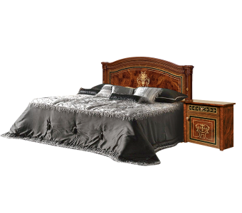 Двуспальные кровати Кровать "Карина-3" 1 спинка шелкография Ярцево