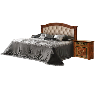 Двуспальные кровати Кровать "Карина-3" 1 спинка шелкография Ярцево